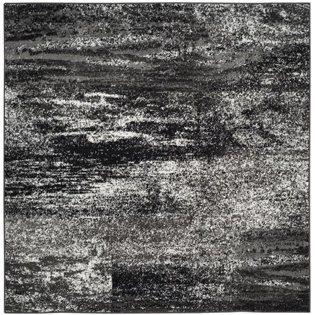 Safavieh 12 x 12 ft. Adirondack Power Loomed Square Area Rug Silver & Black ADR112A-12SQ